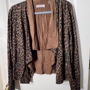 suede cheetah jacket